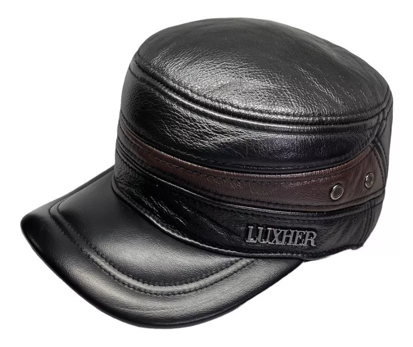 GORRO CUERO LUXHER JOCKEY GENUINO LUJO MOD. MOSCÚ - 1
