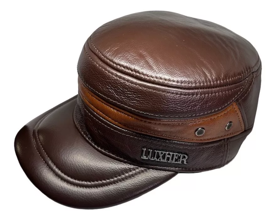 GORRO CUERO LUXHER JOCKEY GENUINO LUJO MOD. MOSCÚ - 1
