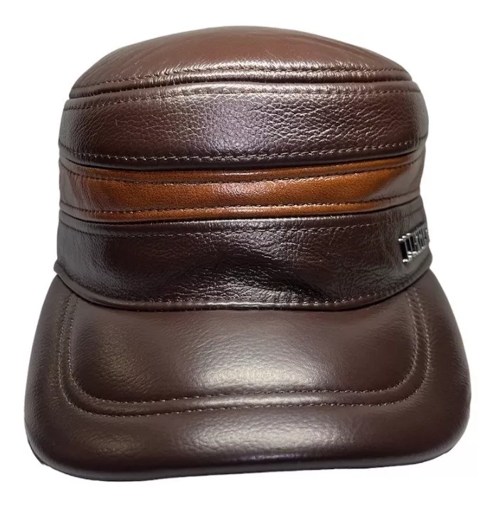 GORRO CUERO LUXHER JOCKEY GENUINO LUJO MOD. MOSCÚ - 3