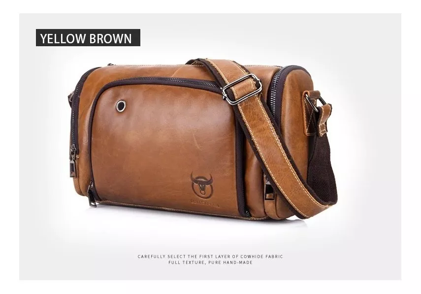 BOLSO/BANDOLERA CUERO GENUINO BULL CAPTAIN MOD. DEPORTIVO - 3