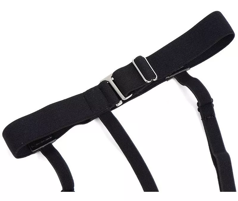SUSPENSOR LUXHER NEGRO SUJETADOR CAMISA UNISEX BROCHES METÁLICOS - 5