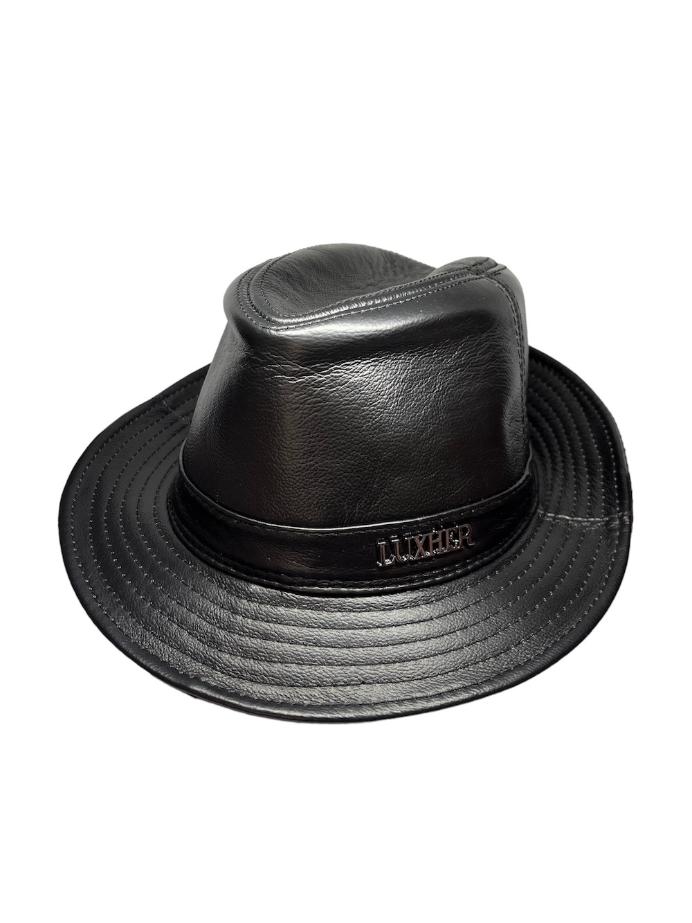 SOMBRERO CUERO LUXHER AMSTERDAM GENUINO GORRO LUJO MOD. ÁMSTERDAM - 1