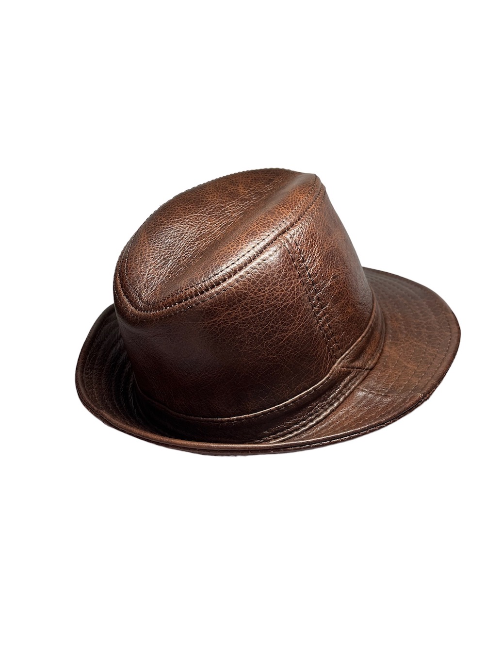 SOMBRERO CUERO LUXHER AMSTERDAM GENUINO GORRO LUJO MOD. ÁMSTERDAM - 2