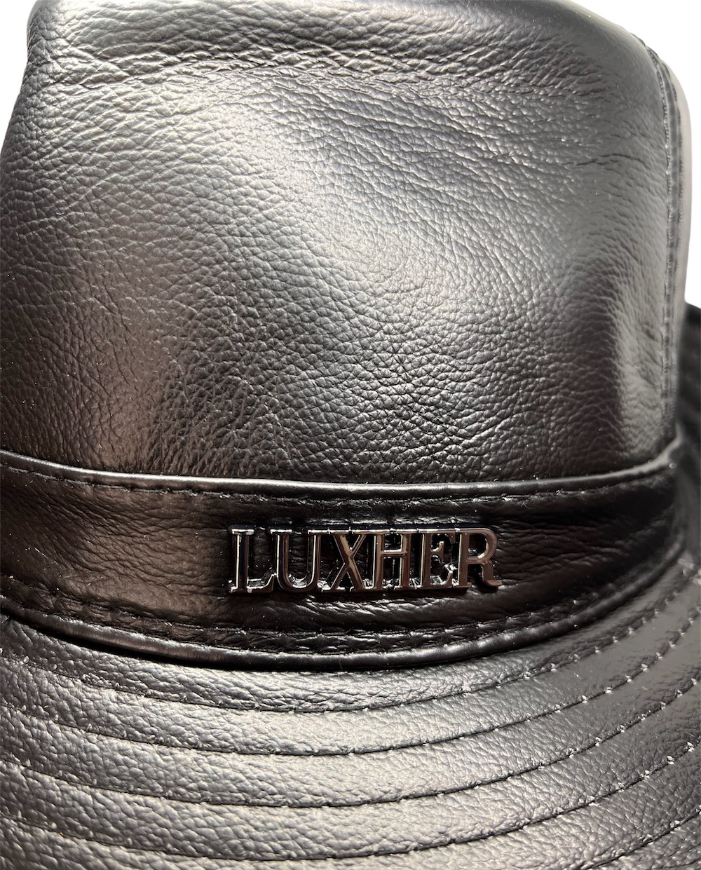 SOMBRERO CUERO LUXHER AMSTERDAM GENUINO GORRO LUJO MOD. ÁMSTERDAM - 6
