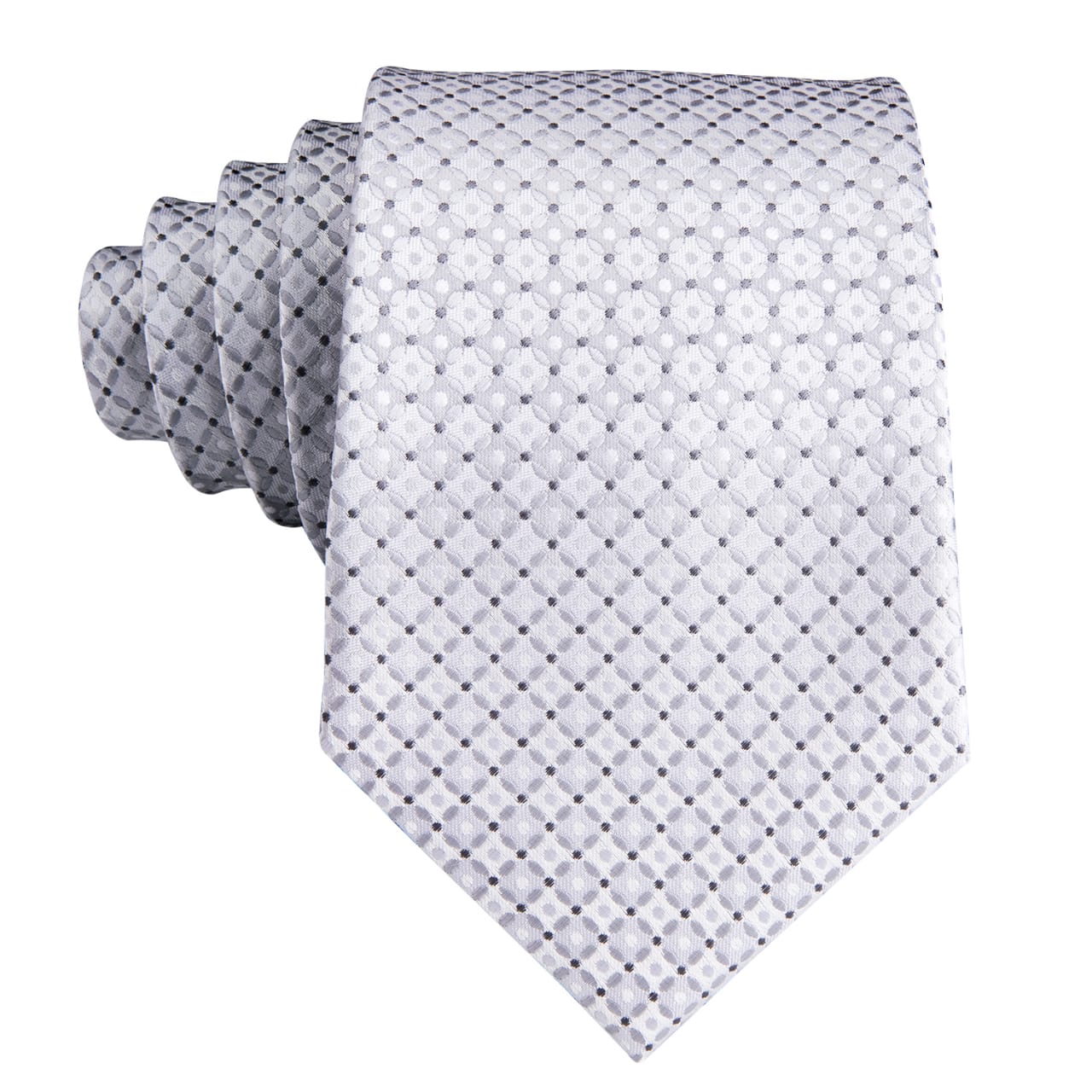 SET CORBATA SEDA LUXHER PAÑUELO Y COLLERAS LUJO HI-TIE MOD PATRON - 3