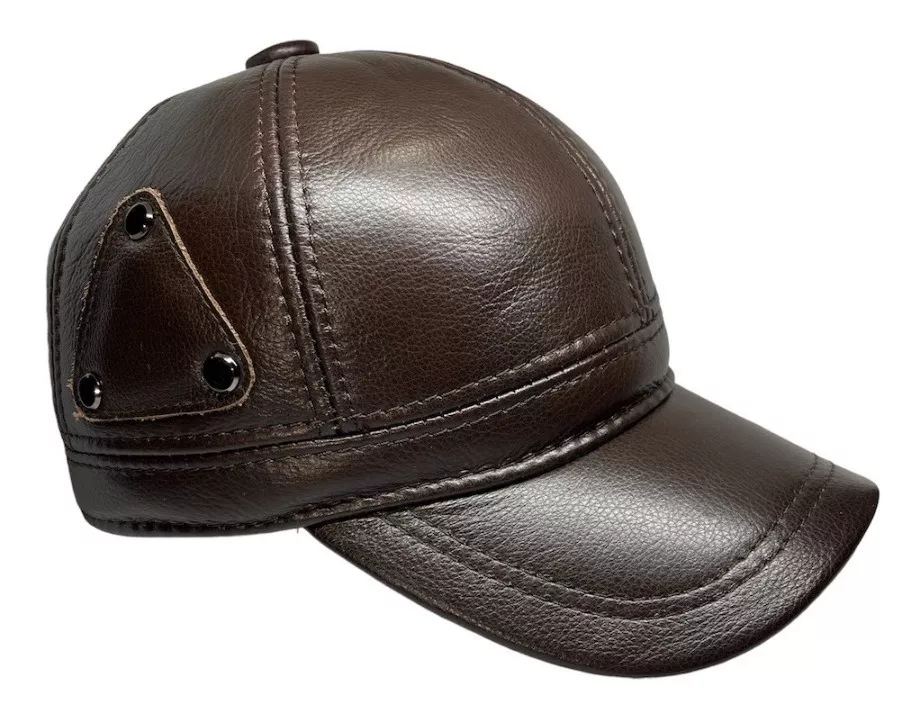 GORRO CUERO LUXHER JOCKEY GENUINO LUJO MOD. OSLO - 2