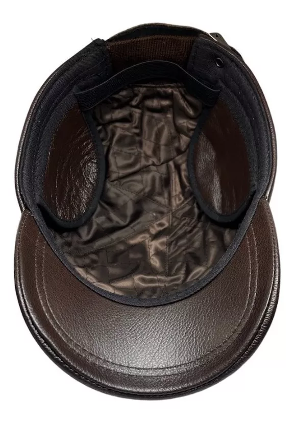 GORRO CUERO LUXHER JOCKEY GENUINO LUJO MOD. OSLO - 5