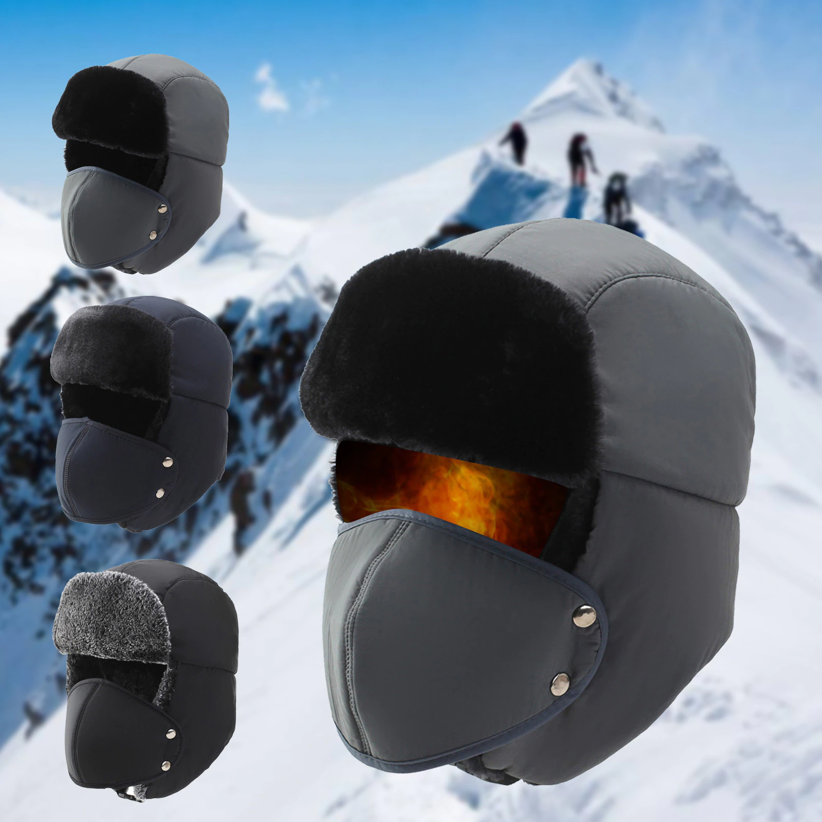 GORRO LONA LUXHER SQUAD TÉRMICO CON MASCARILLA UNISEX INVIERNO MOD. - 2