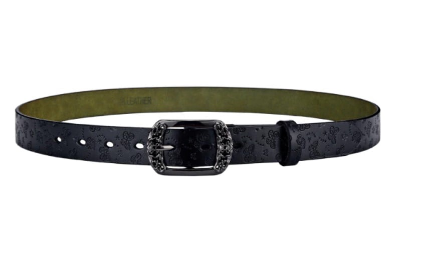 CINTURÓN TRADICIONAL MUJER CUERO GENUINO LFMB MOD MARIPOSA - 2