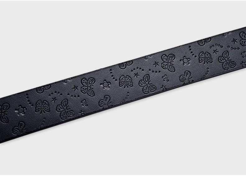 CINTURÓN TRADICIONAL MUJER CUERO GENUINO LFMB MOD MARIPOSA - 5