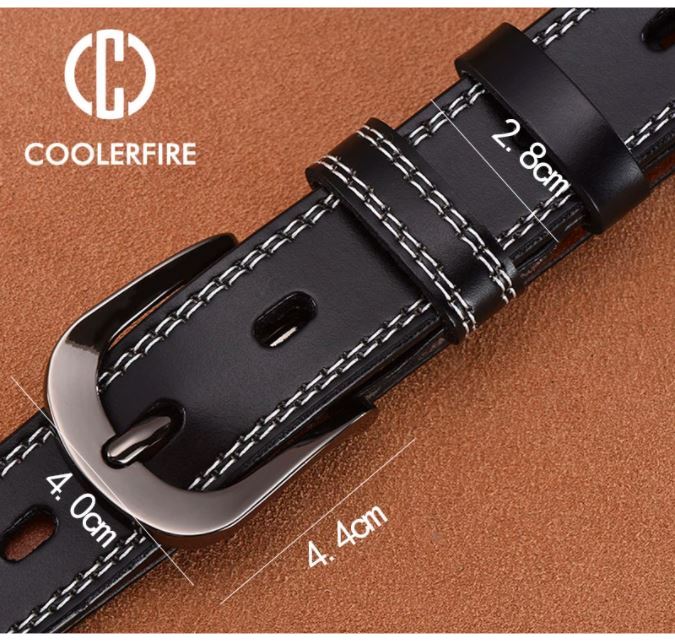 CINTURÓN CUERO LUXHER SLIDE MUJER GENUINO COOLERFIRE MOD. - 4