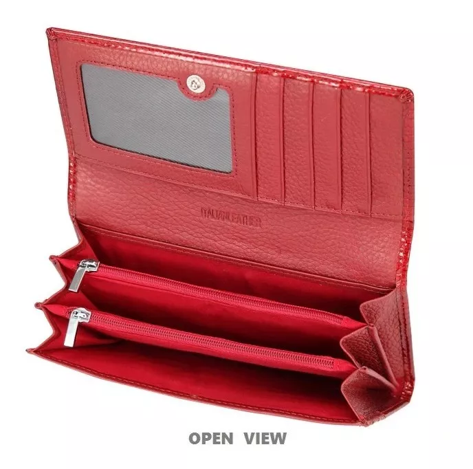 BILLETERA LARGA MUJER CUERO GENUINO VICKAWEB MOD. ITALY - 5