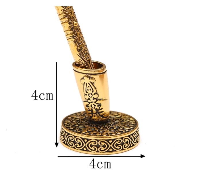 SET PLLUMA DE INMERSIÓN LUXHER LUXURY ELEGANTE DISEÑO MEDIEVAL MOD - 6