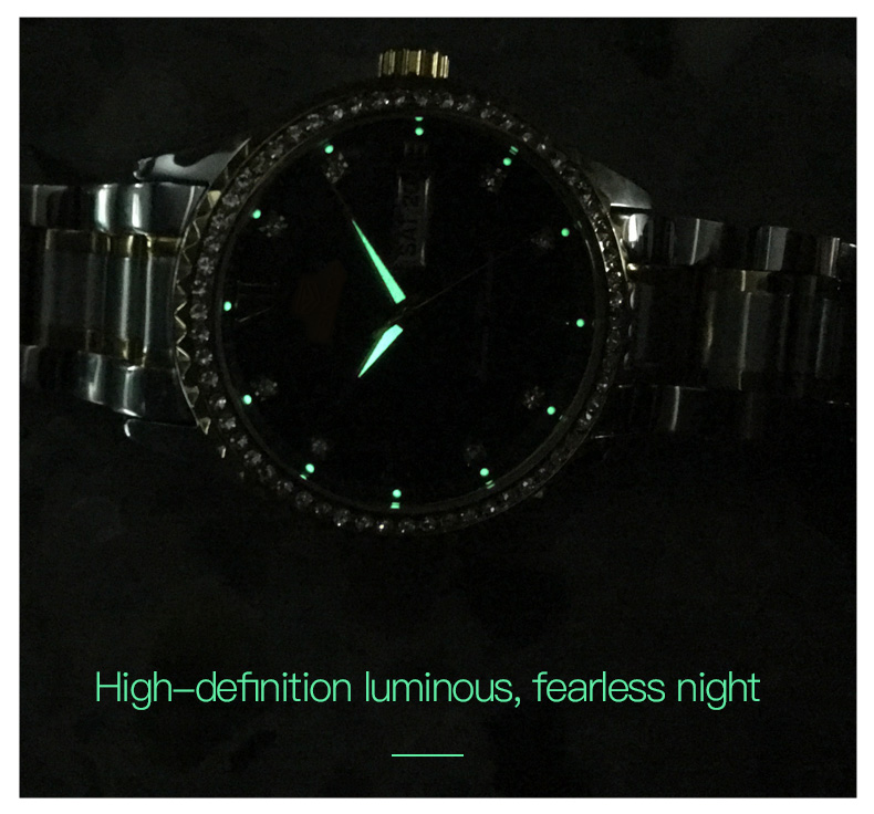 RELOJ DE PULSERA OLEVS DE LUJO HOMBRE CUARZO CORREA ACERO MOD. STONES - 7