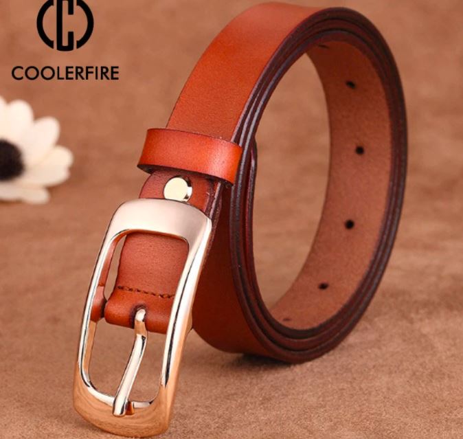 CINTURÓN CUERO LUXHER LEGAN MUJER GENUINO COOLERFIRE MOD. - 2