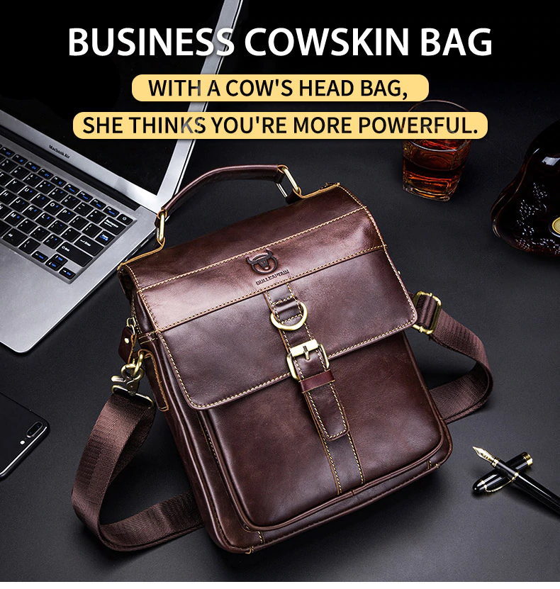 BOLSO/BANDOLERA HOMBRE CUERO GENUINO BULL CAPTAIN MOD. LAND - 2