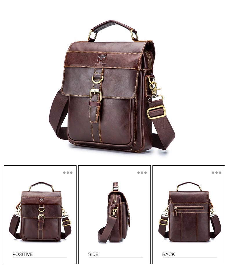 BOLSO/BANDOLERA HOMBRE CUERO GENUINO BULL CAPTAIN MOD. LAND - 7