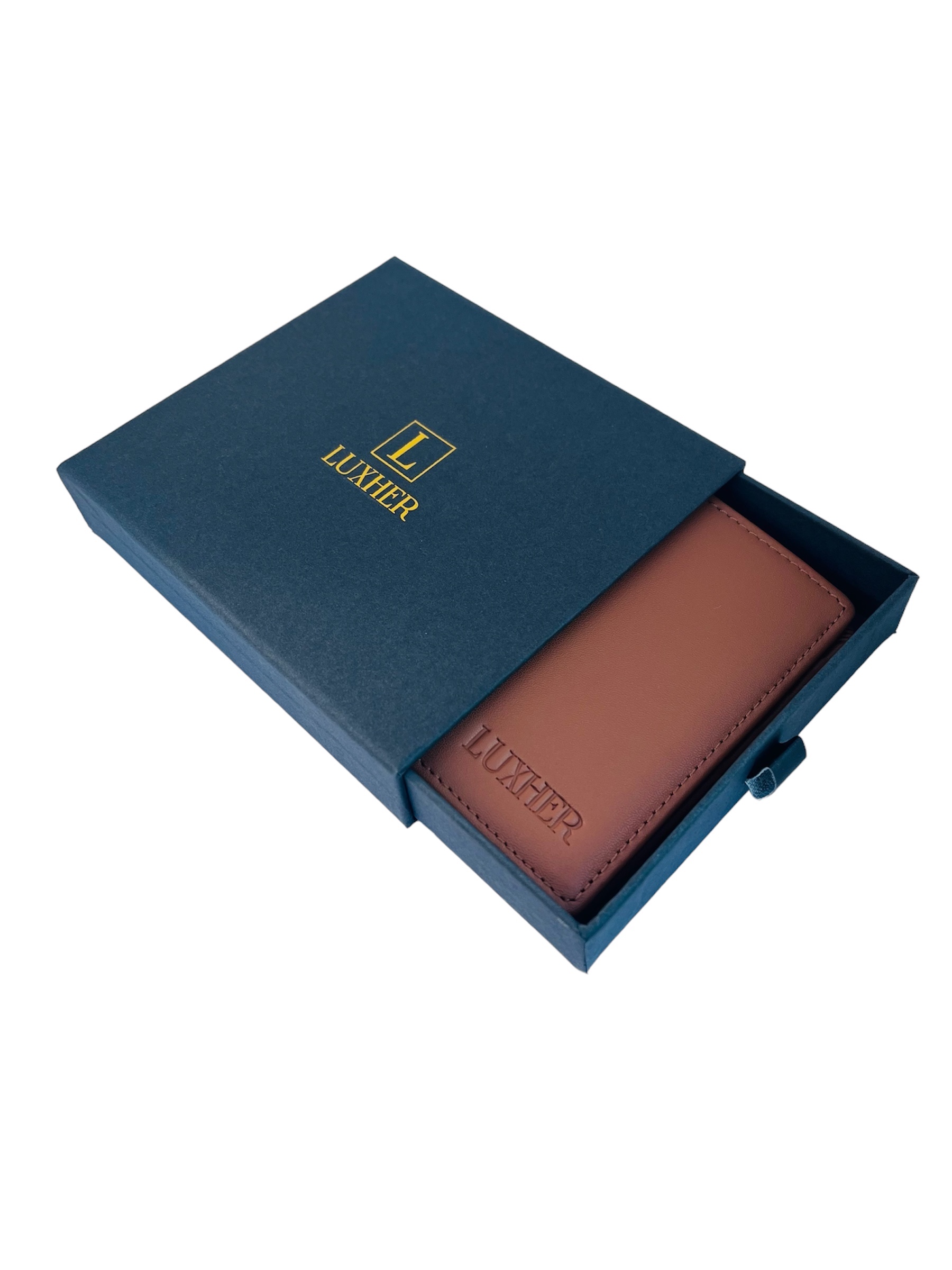 BILLETERA CUERO GENUINO LUJO ANTI-CLONACIÓN LUXHER CLÁSICO - 5