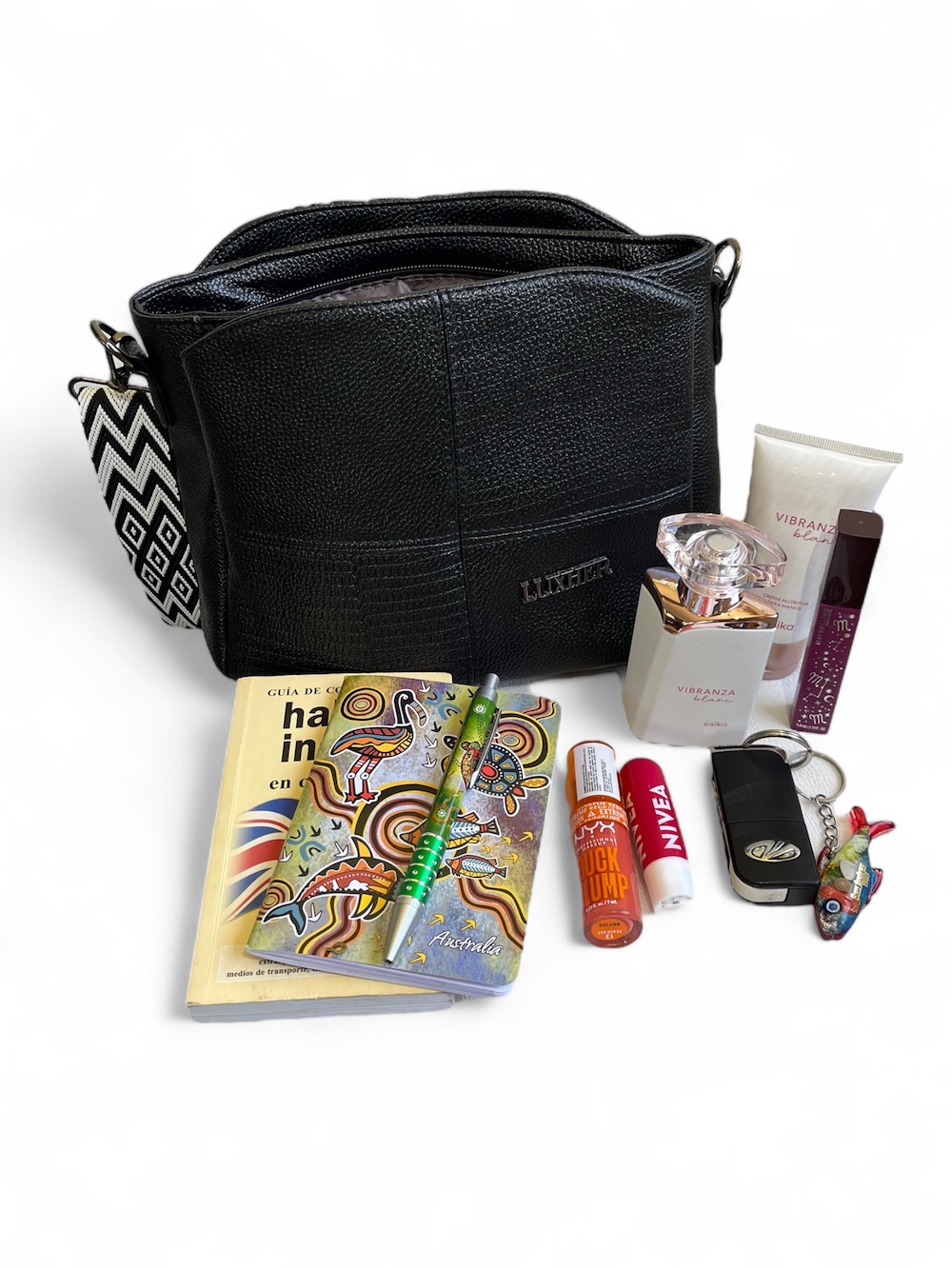 CARTERA BANDOLERA LUXHER MODA ELEGANTE ECO CUERO MOD. LIMA - 7