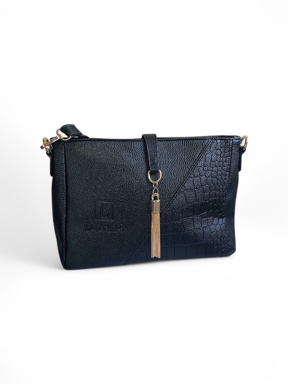 CARTERA BANDOLERA LUXHER MODA ELEGANTE ECO CUERO MOD. LONDRES - 1