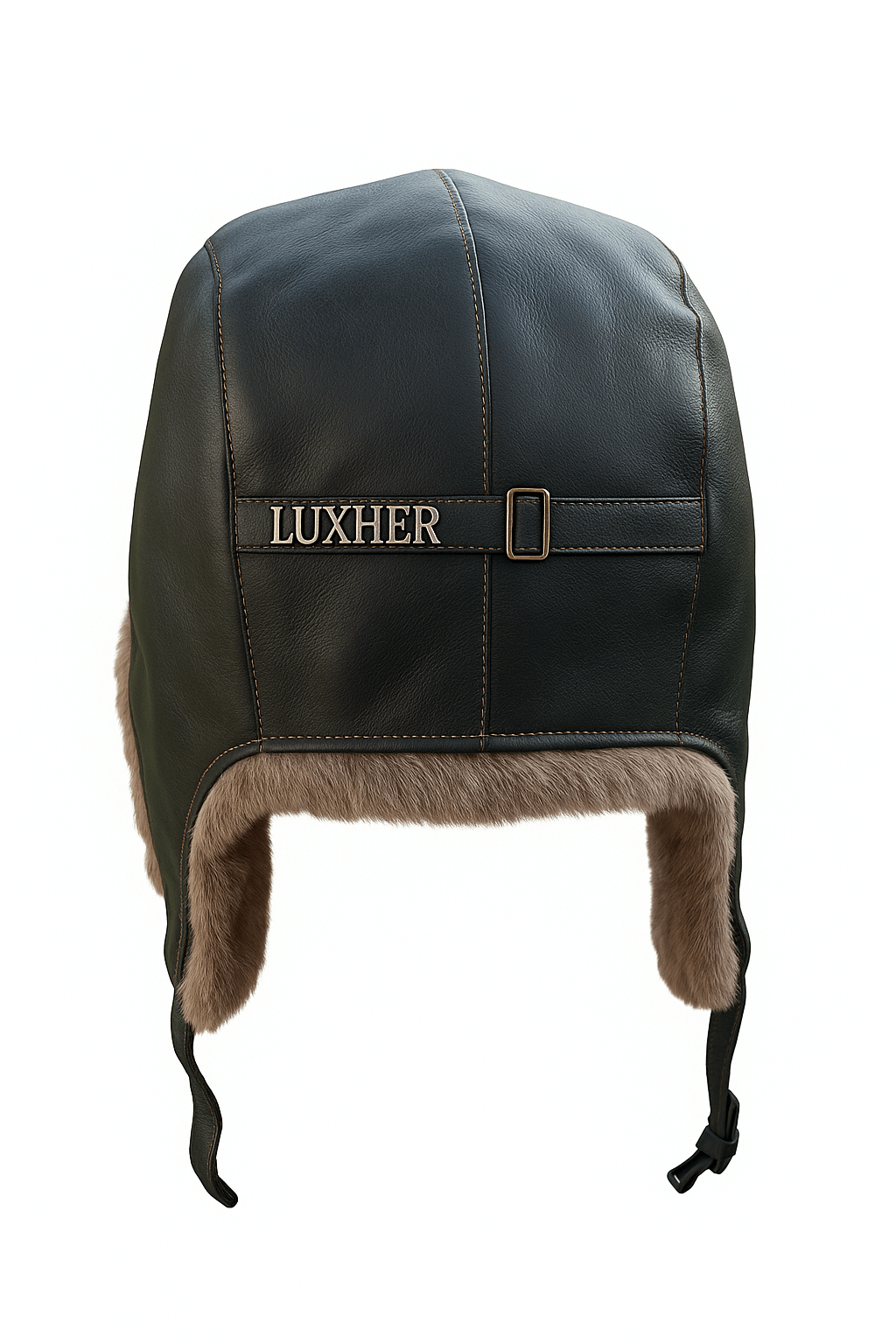 GORRO RUSO LUXHER INVIERNO ECO CUERO UNISEX MOD. BOREAL - 3