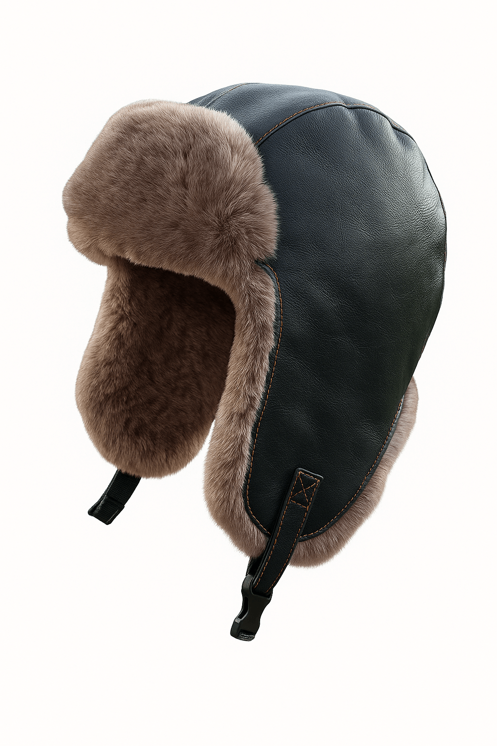 GORRO RUSO LUXHER INVIERNO ECO CUERO UNISEX MOD. BOREAL - 4