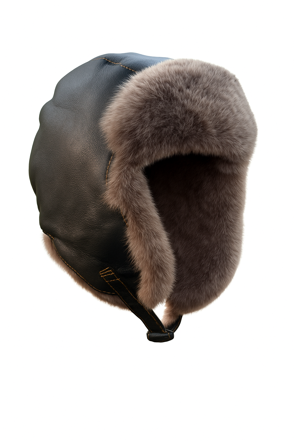GORRO RUSO LUXHER INVIERNO ECO CUERO UNISEX MOD. BOREAL - 6
