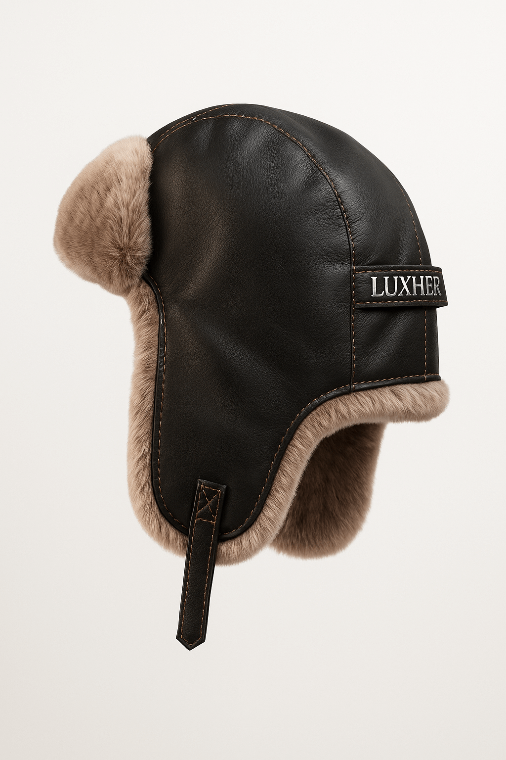 GORRO RUSO LUXHER INVIERNO ECO CUERO UNISEX MOD. BOREAL - 7
