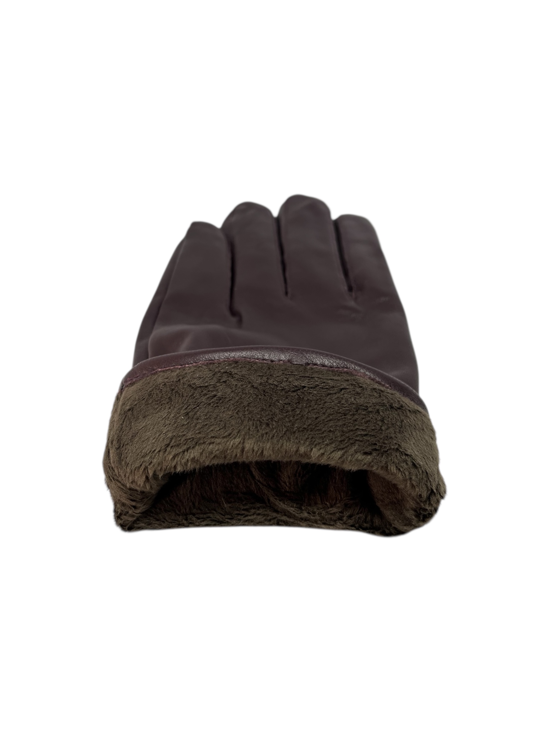 GUANTES INVIERNO LUXHER DE HOMBRE CUERO DE OVEJA MOD GRANATE - 5