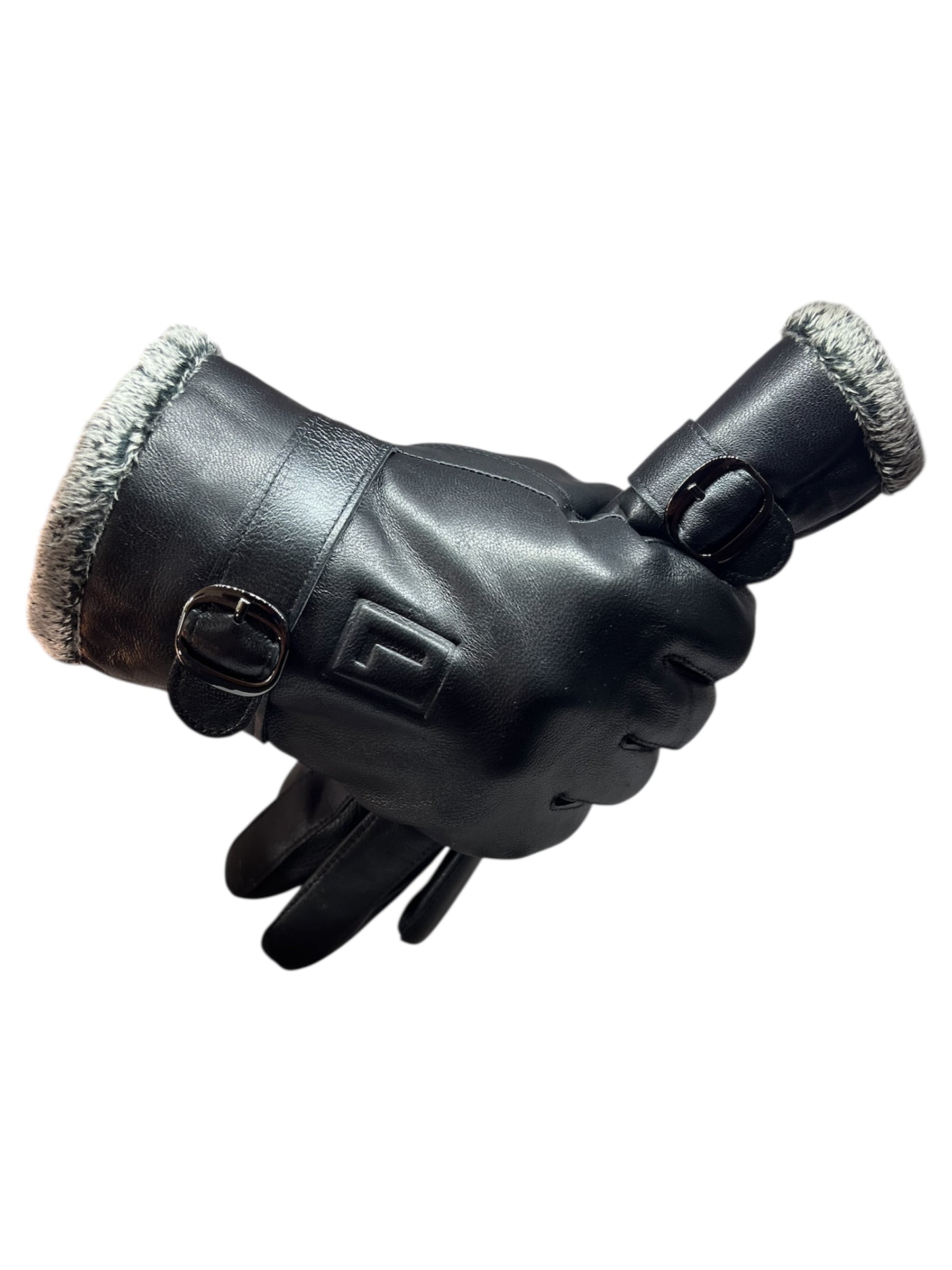 GUANTES INVIERNO LUXHER HOMBRE CUERO DE OVEJA MOD OBSIDIAN - 1
