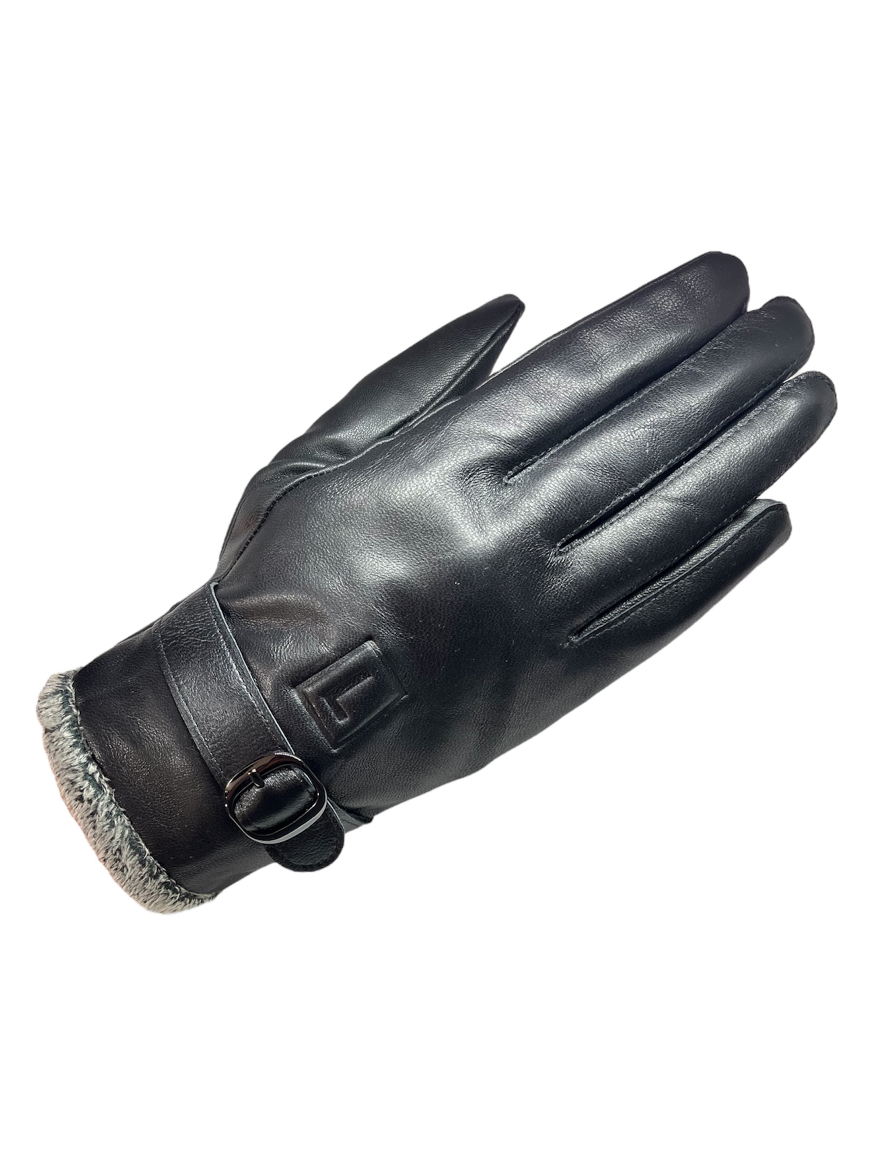GUANTES INVIERNO LUXHER HOMBRE CUERO DE OVEJA MOD OBSIDIAN - 2