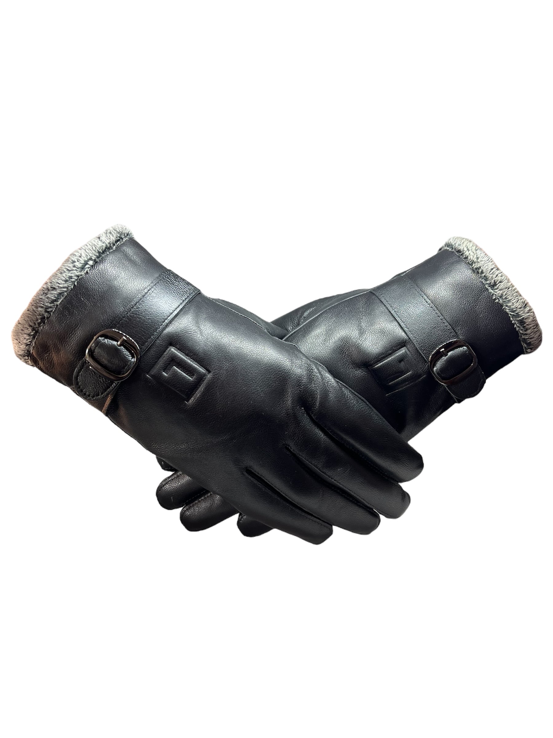 GUANTES INVIERNO LUXHER HOMBRE CUERO DE OVEJA MOD OBSIDIAN - 3