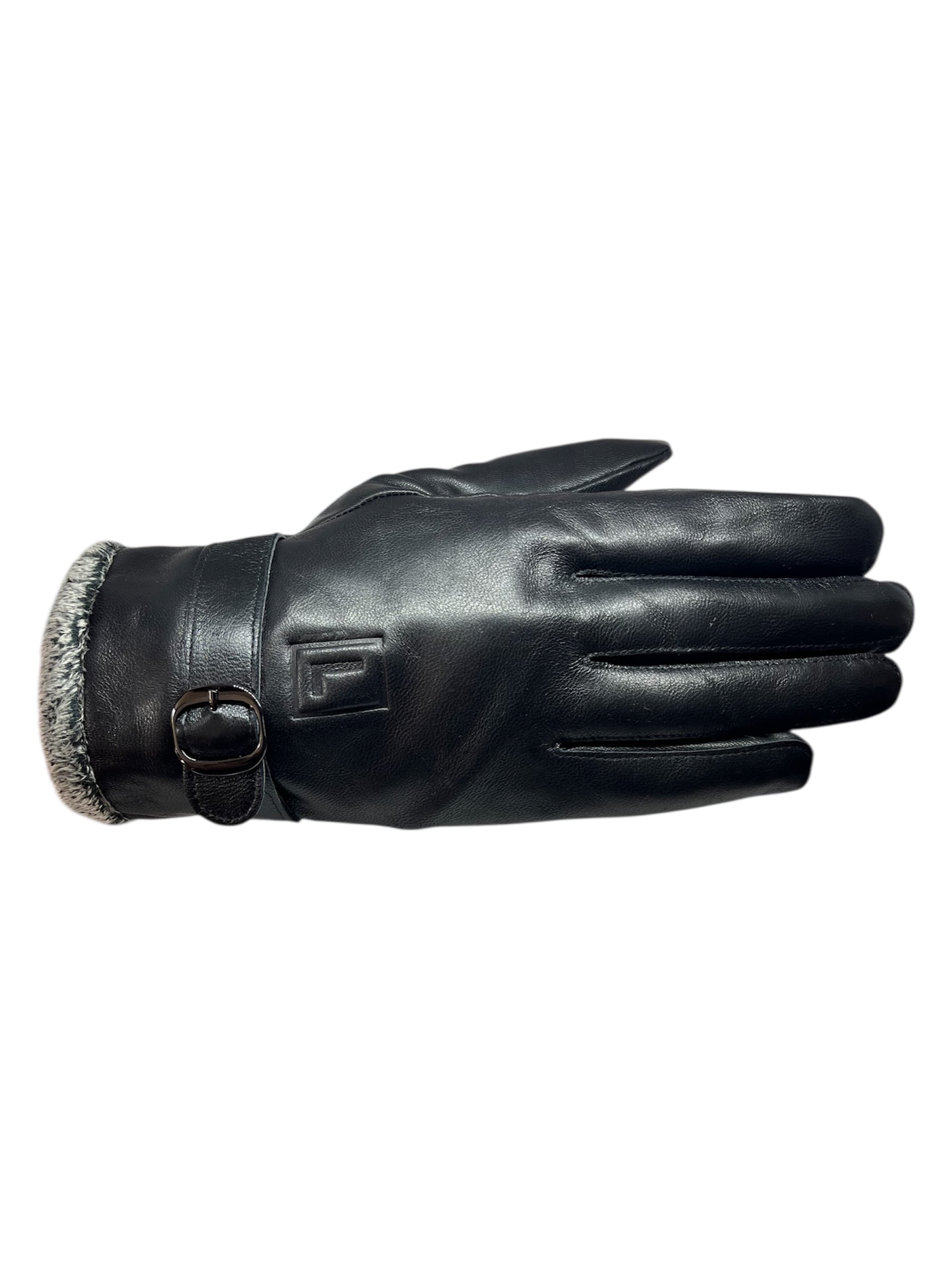 GUANTES INVIERNO LUXHER HOMBRE CUERO DE OVEJA MOD OBSIDIAN - 4