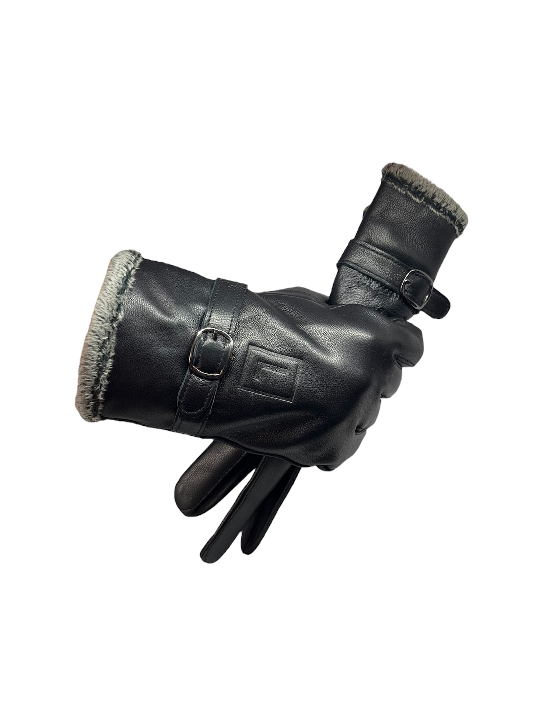 GUANTES INVIERNO LUXHER MUJER CUERO PIEL DE OVEJA MOD EBANO - 3
