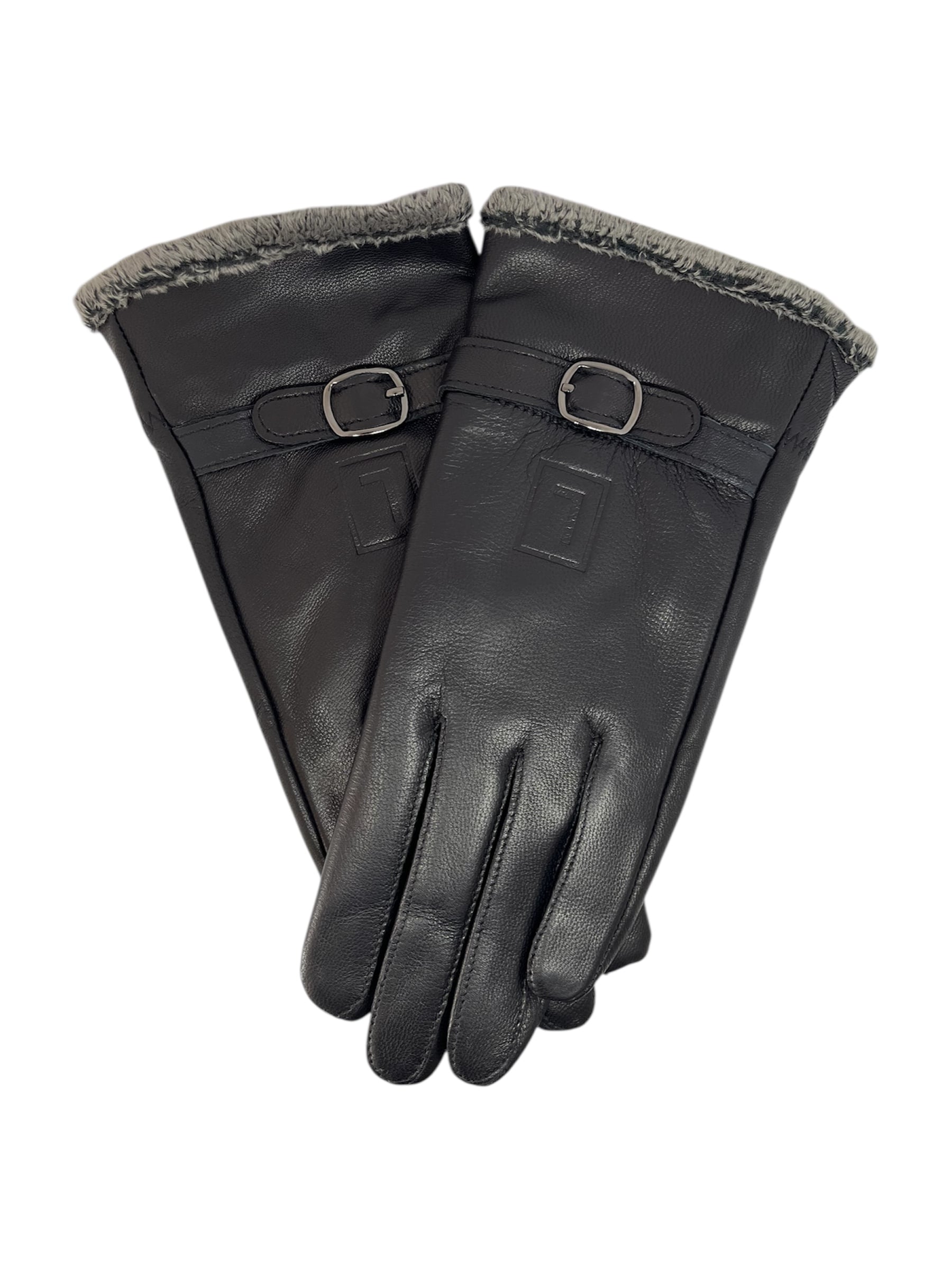 GUANTES INVIERNO LUXHER MUJER CUERO PIEL DE OVEJA MOD EBANO - 7