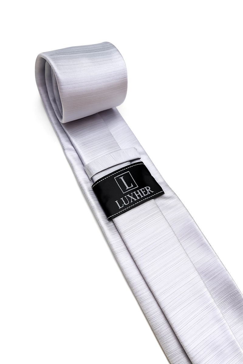 SET DE CORBATA, PAÑUELO Y COLLERAS DE SEDA LUJO LUXHER MOD JASPER - 5