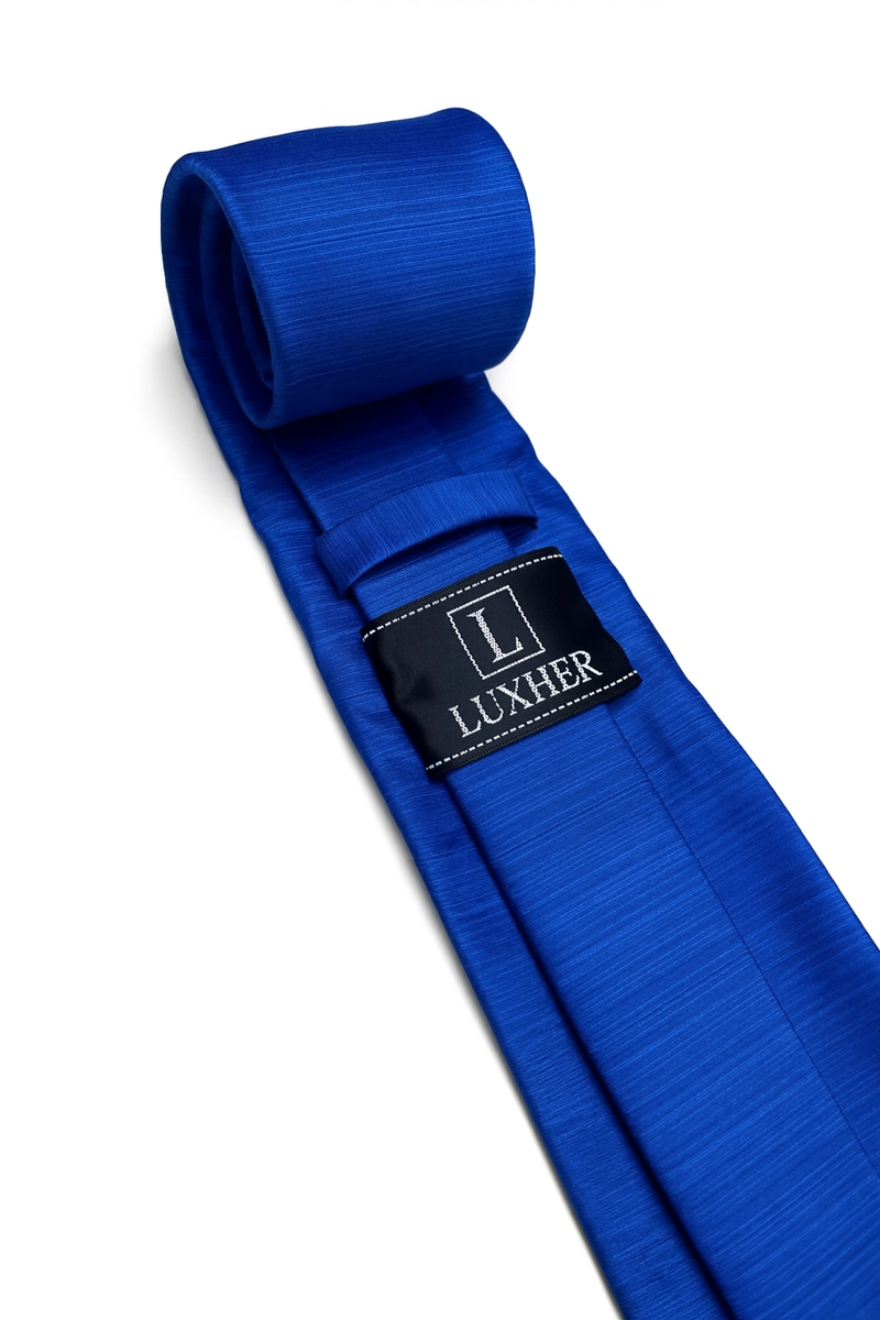 SET DE CORBATA, PAÑUELO Y COLLERAS DE SEDA LUJO LUXHER MOD JASPER - 5