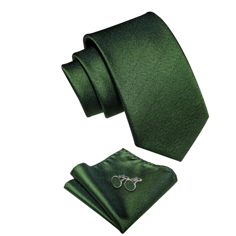 SET CORBATA, PAÑUELO Y COLLERAS SEDA LUJO LUXHER MOD ELEGANCE - 5
