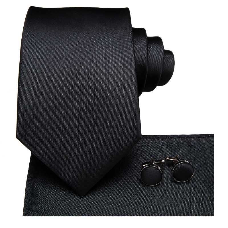 SET CORBATA, PAÑUELO Y COLLERAS SEDA LUJO LUXHER MOD ELEGANCE - 5