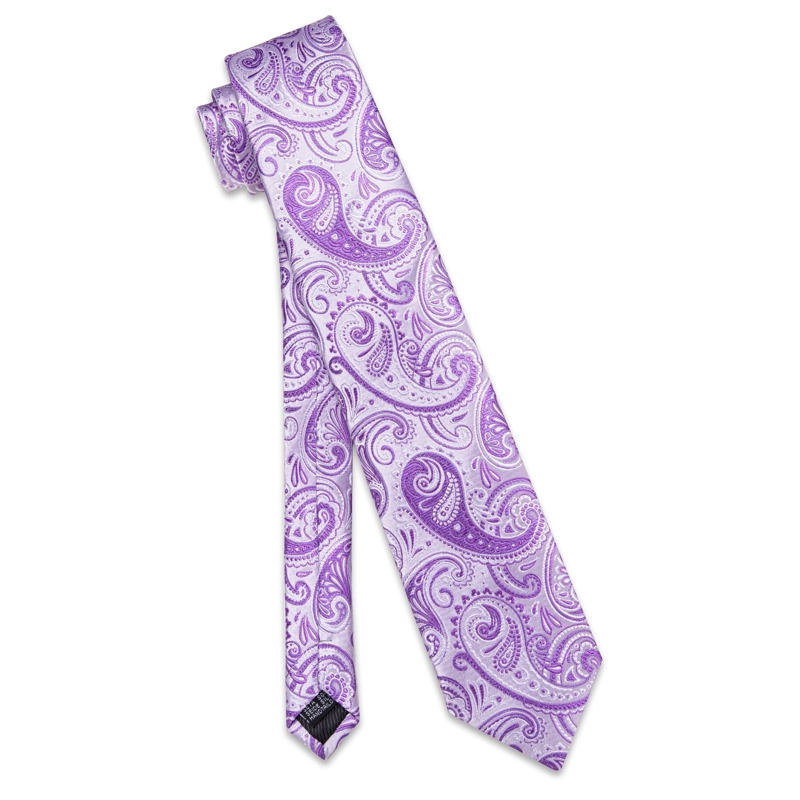 SET DE CORBATA, PAÑUELO Y COLLERAS DE SEDA LUJO LUXHER MOD FLORAL - 6