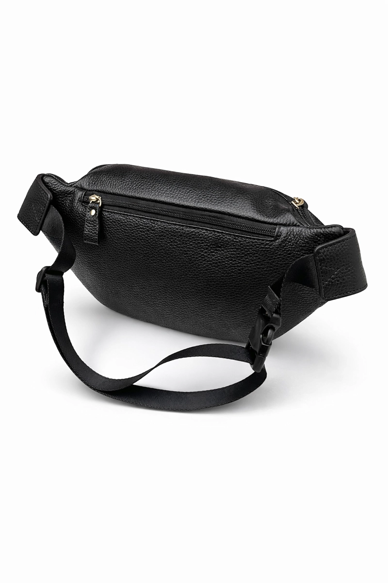 BANANO RIÑONERA CUERO GENUINO PREMIUM LUXHER UNISEX MOD ROBLE - 6