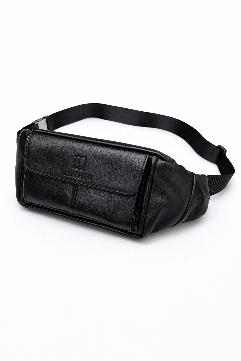 BANANO RIÑONERA CUERO GENUINO PREMIUM LUXHER UNISEX MOD OLMO - 1