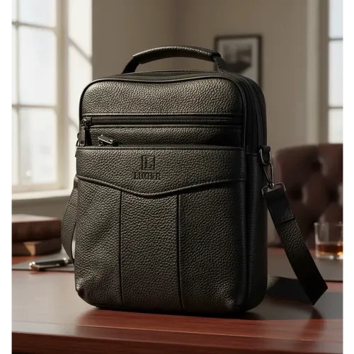 BOLSO BANDOLERA CUERO GENUINO PREMIUM LUXHER MODELO ATLAS - 2