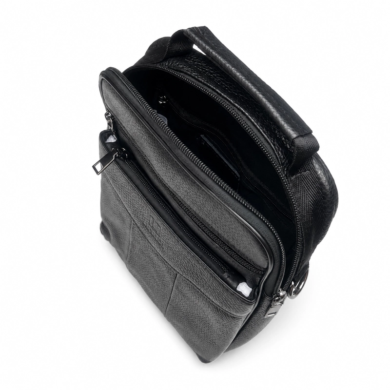BOLSO BANDOLERA CUERO GENUINO PREMIUM LUXHER MODELO ATLAS - 3
