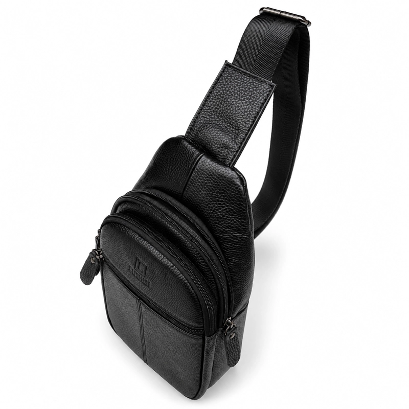 BOLSO BANDOLERA ELEGANTE CUERO GENUINO LUXHER MODELO CENIT - 3