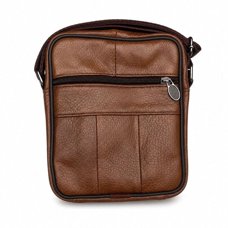 BOLSO BANDOLERA CUERO GENUINO PREMIUM LUXHER MODELO VECTOR - 5