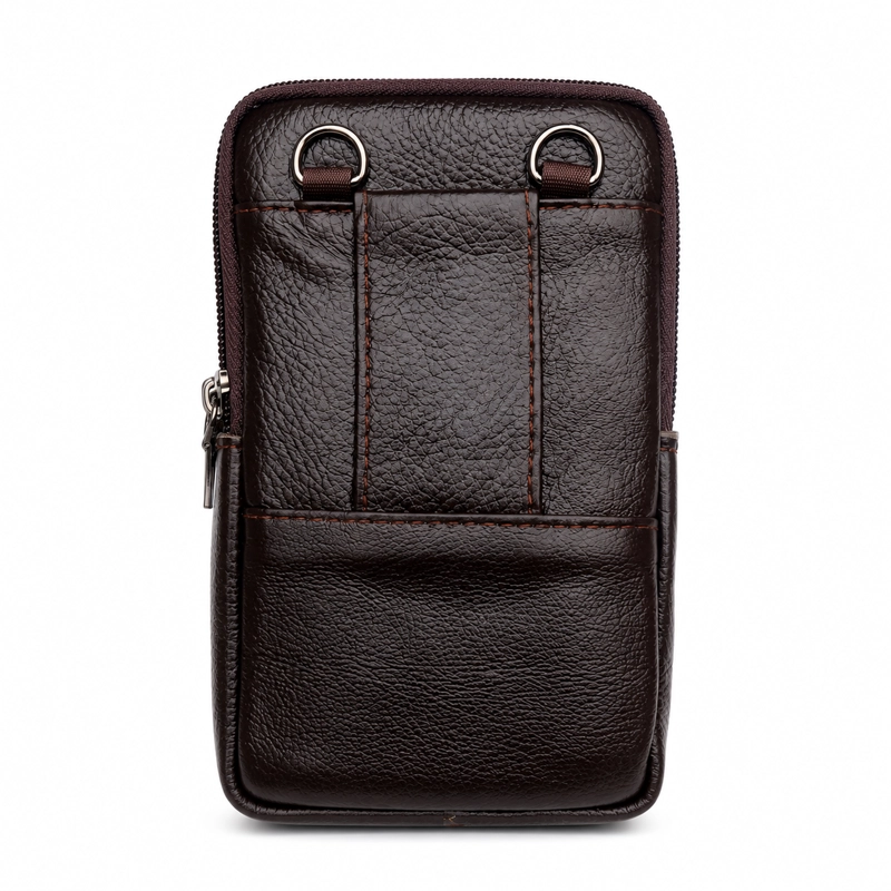 BOLSO RIÑONERA HOMBRE CUERO GENUINO PREMIUM LUXHER SIRIO - 4