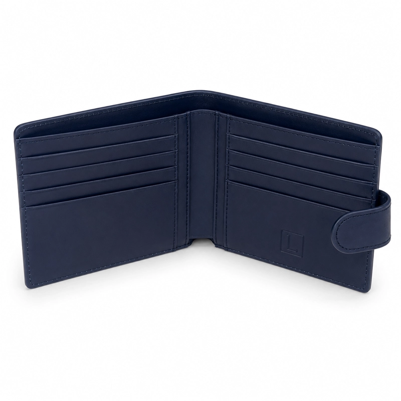BILLETERA HOMBRE CUERO GENUINO PROTECCION RFID LUXHER AUREO - 5