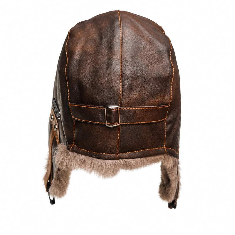 GORRO RUSO LUXHER ECO CUERO TE RMICO UNISEX INVIERNO GLACIAL - 4