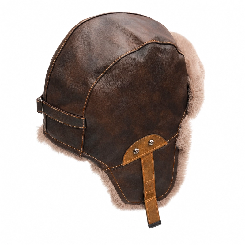 GORRO RUSO LUXHER ECO CUERO TE RMICO UNISEX INVIERNO GLACIAL - 5